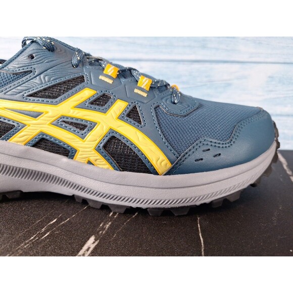 ASICS Men\'s Trail Scout 3 Running Shoes Night Sky Teal Yellow Sz 9 main image 14